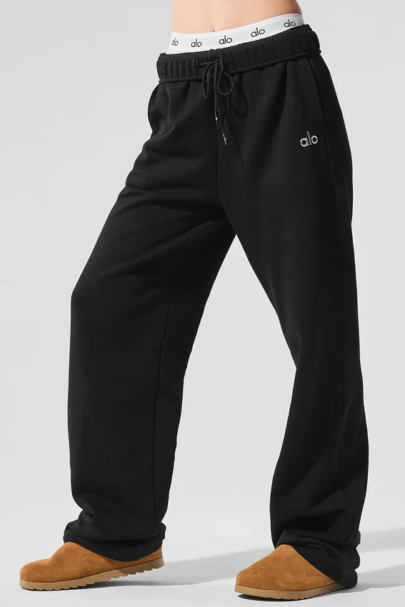 Pantalon de jogging à jambes droites Accolade - Noir
