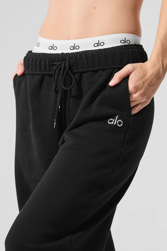 Pantalon de jogging à jambes droites Accolade - Noir