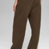 Pantalon de jogging à jambes droites à fines rayures – Fines rayures espresso