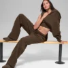 Pantalon de jogging à jambes droites à fines rayures – Fines rayures espresso