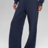 Pantalon de jogging à jambes larges Serenity - Bleu marine