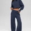 Pantalon de jogging à jambes larges Serenity - Bleu marine
