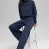 Pantalon de jogging à jambes larges Serenity - Bleu marine