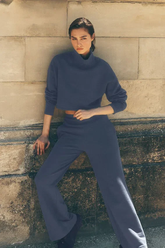 Pantalon de jogging à jambes larges Serenity - Bluestone