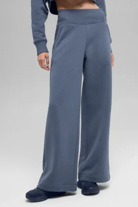 Pantalon de jogging à jambes larges Serenity – Bluestone