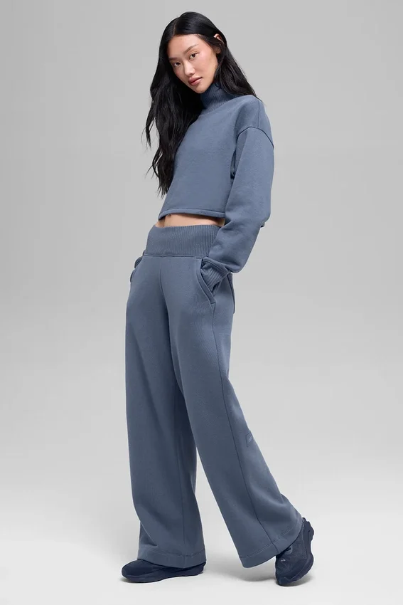 Pantalon de jogging à jambes larges Serenity - Bluestone