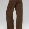 Pantalon de jogging à jambes larges Serenity - Espresso