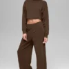 Pantalon de jogging à jambes larges Serenity - Espresso