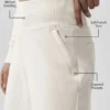 Pantalon de jogging à jambes larges Serenity - Ivoire