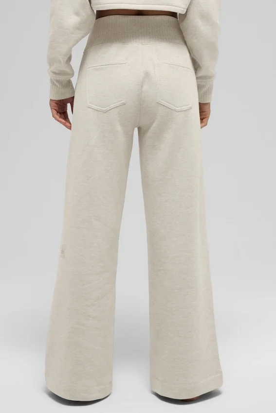 Pantalon de jogging à jambes larges Serenity - Oatmeal Heather
