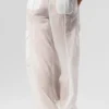 Pantalon de jogging large Sheer Game Time – Blanc
