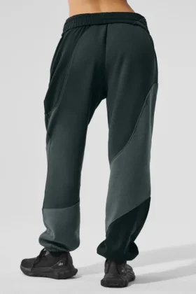 Pantalon de jogging Make Waves – Vert anthracite ton sur ton