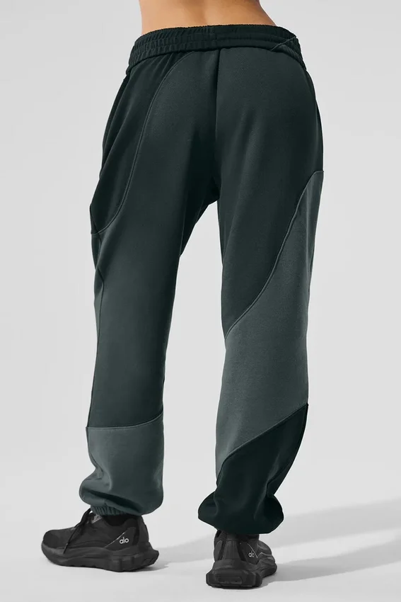 Pantalon de jogging Make Waves – Vert anthracite ton sur ton