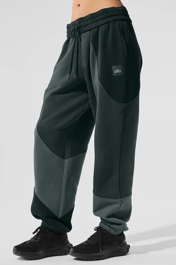 Pantalon de jogging Make Waves – Vert anthracite ton sur ton