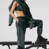 Pantalon de jogging Make Waves – Vert anthracite ton sur ton