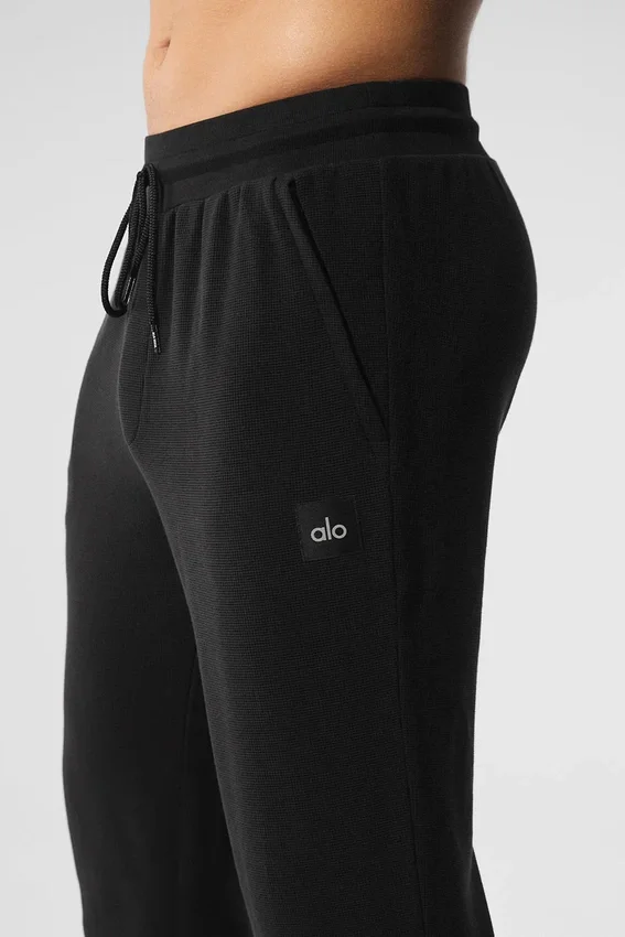 Pantalon de jogging Micro Waffle Fast Break – Noir