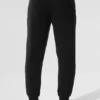 Pantalon de jogging Micro Waffle Fast Break – Noir