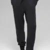 Pantalon de jogging New Class High-Waist en laine et cachemire – Noir