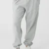 Pantalon de jogging épais Renown à revers – Gris chiné athlétique