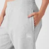 Pantalon de jogging épais Renown à revers – Gris chiné athlétique