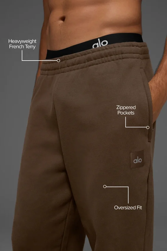 Pantalon de jogging Renown épais à revers – Espresso