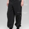 Pantalon de jogging « Retreat » en polaire High-Waist – Noir