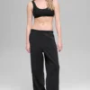 Pantalon de jogging « Retreat » en polaire High-Waist – Noir