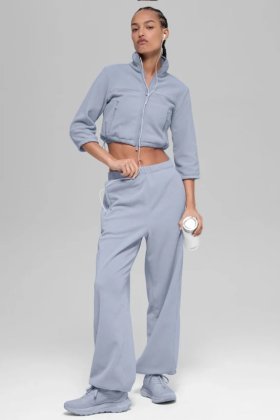 Pantalon de jogging Retreat High-Waist en polaire – Winter Frost