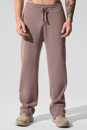 Pantalon de jogging Scholar à coupe droite - Gris champignon chiné