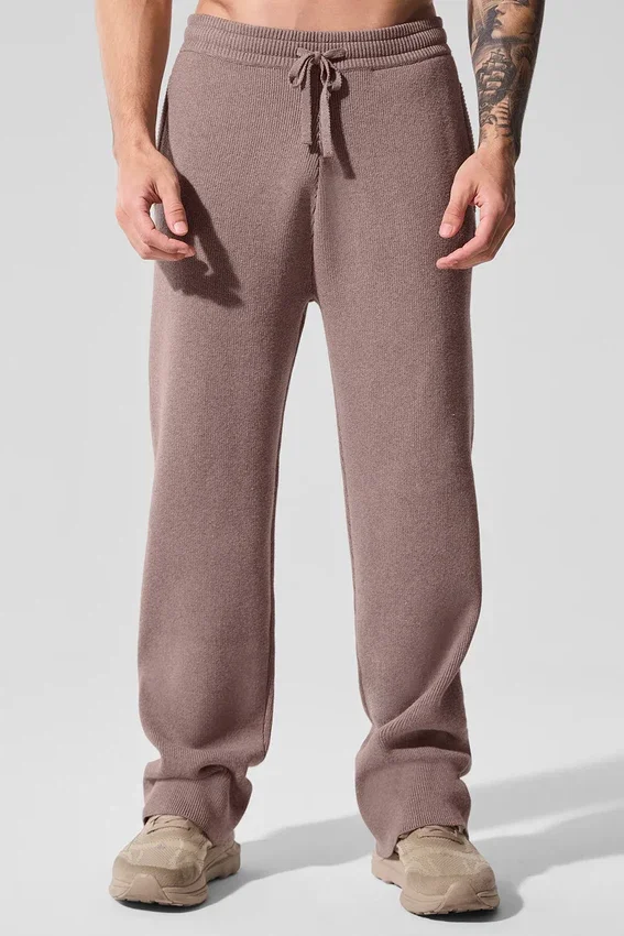 Pantalon de jogging Scholar à coupe droite - Gris champignon chiné