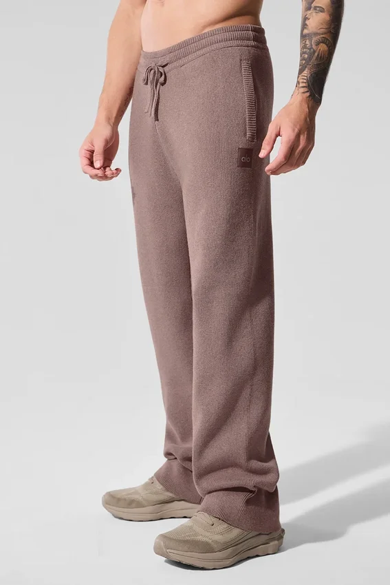 Pantalon de jogging Scholar à coupe droite - Gris champignon chiné