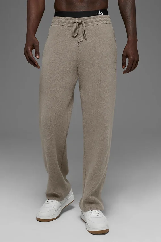 Pantalon de jogging Scholar à jambes droites - Cacao clair