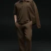 Pantalon de jogging Scholar à jambes droites - Espresso
