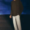 Pantalon de jogging Scholar à jambes droites - Ivoire