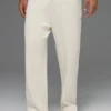 Pantalon de jogging Scholar à jambes droites - Ivoire
