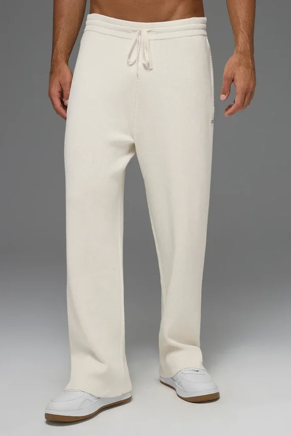 Pantalon de jogging Scholar à jambes droites - Ivoire