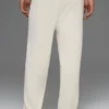Pantalon de jogging Scholar à jambes droites - Ivoire