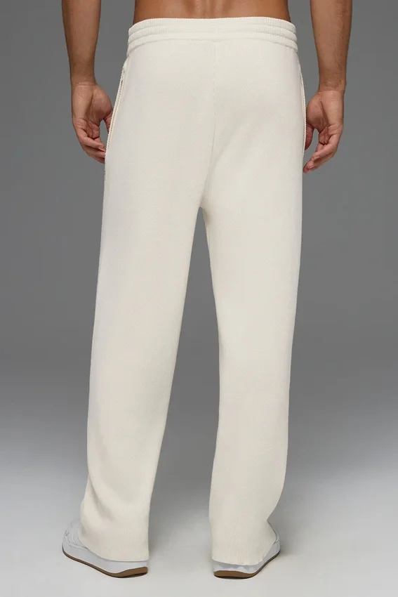 Pantalon de jogging Scholar à jambes droites - Ivoire