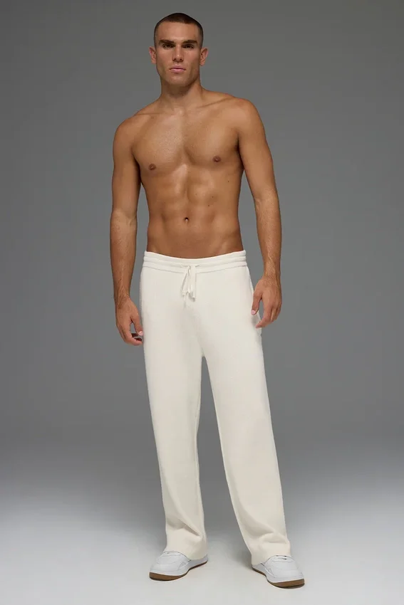 Pantalon de jogging Scholar à jambes droites - Ivoire