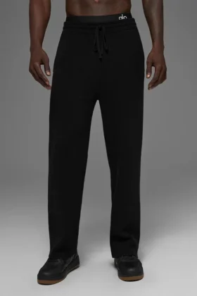 Pantalon de jogging Scholar à jambes droites - Noir