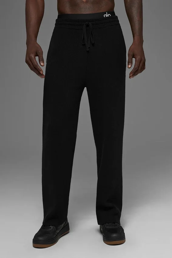 Pantalon de jogging Scholar à jambes droites - Noir