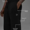 Pantalon de jogging Scholar à jambes droites - Noir