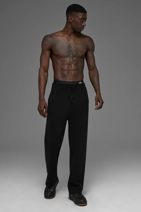 Pantalon de jogging Scholar à jambes droites - Noir
