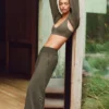 Pantalon de jogging Serenity à jambes larges - Olive Tree