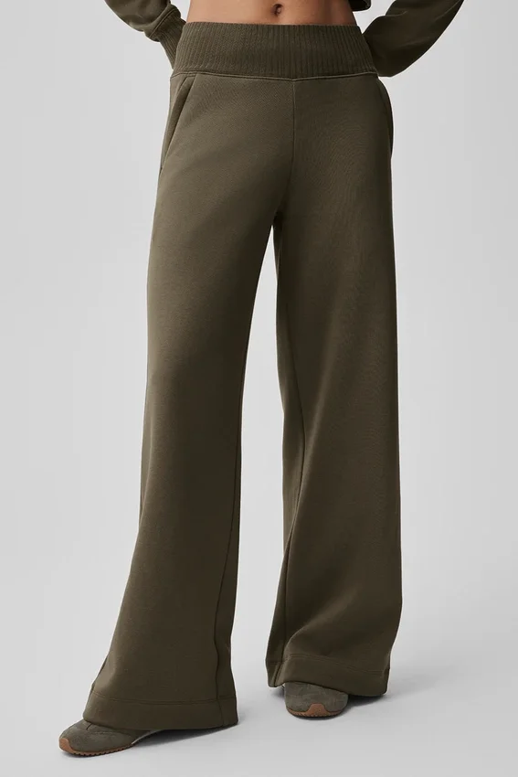 Pantalon de jogging Serenity à jambes larges - Olive Tree