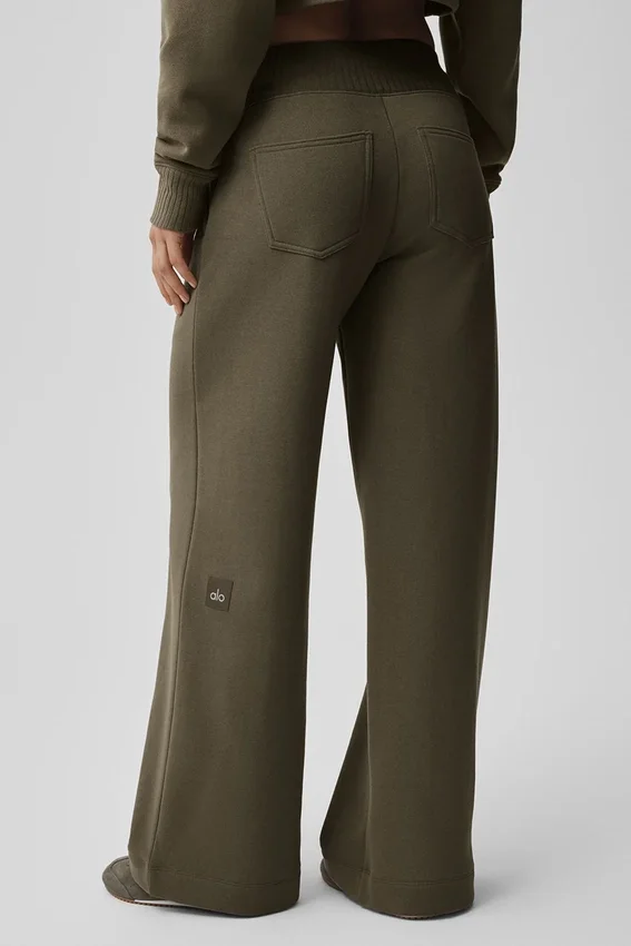 Pantalon de jogging Serenity à jambes larges - Olive Tree