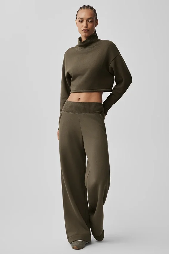 Pantalon de jogging Serenity à jambes larges - Olive Tree