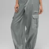 Pantalon de jogging Sheer Game Time à jambes larges - Gris lunaire