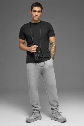 Pantalon de jogging Sports Club - Gris chiné athlétique