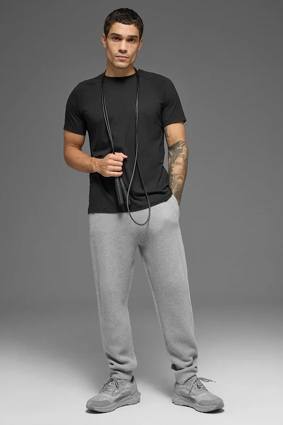Pantalon de jogging Sports Club - Gris chiné athlétique